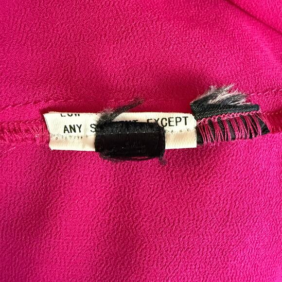 Gucci Silk Blouse Pink Partial Button Closure M Tag was Remove Good Condition - Picture 8 of 8